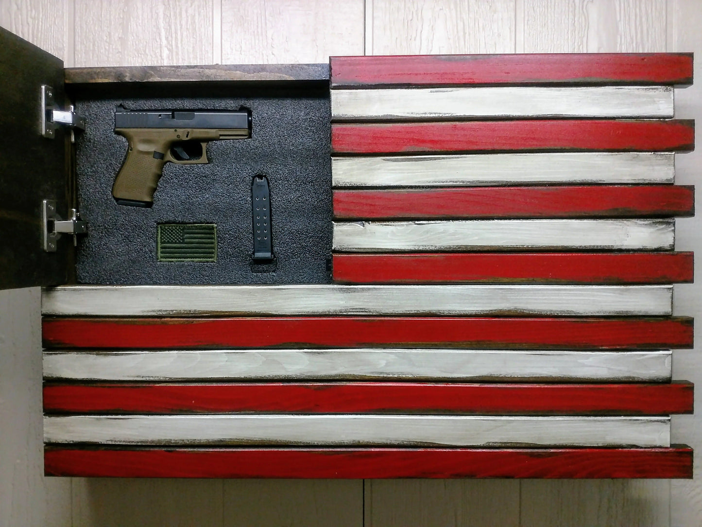 Small American Flag Hidden Safe
