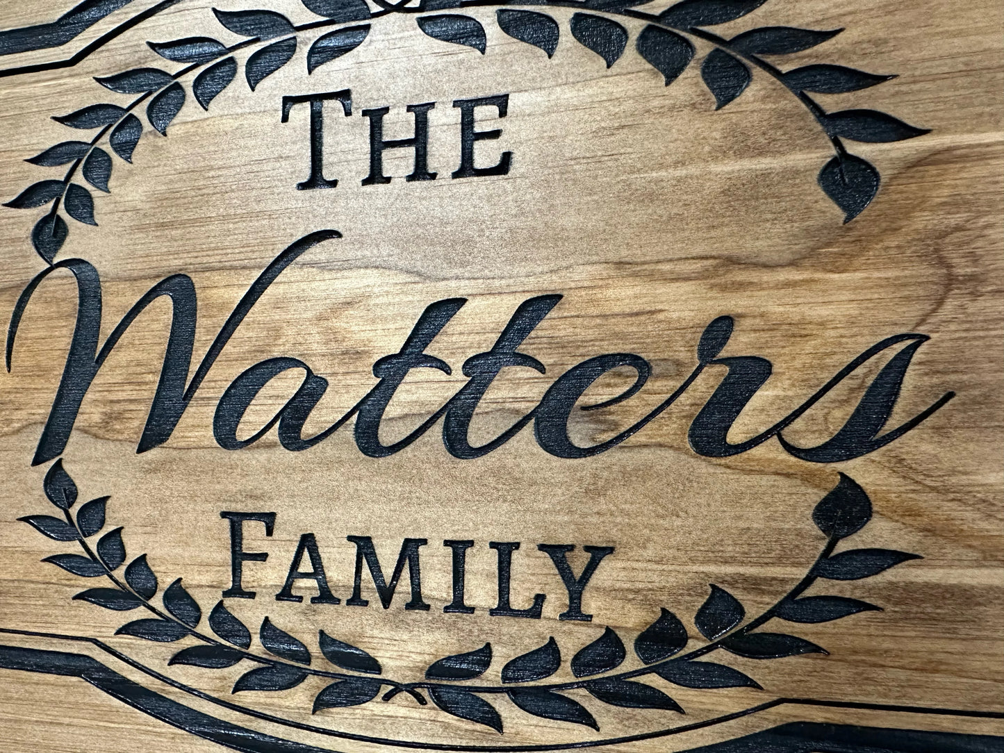 Custom Family Name Gun Cabinet