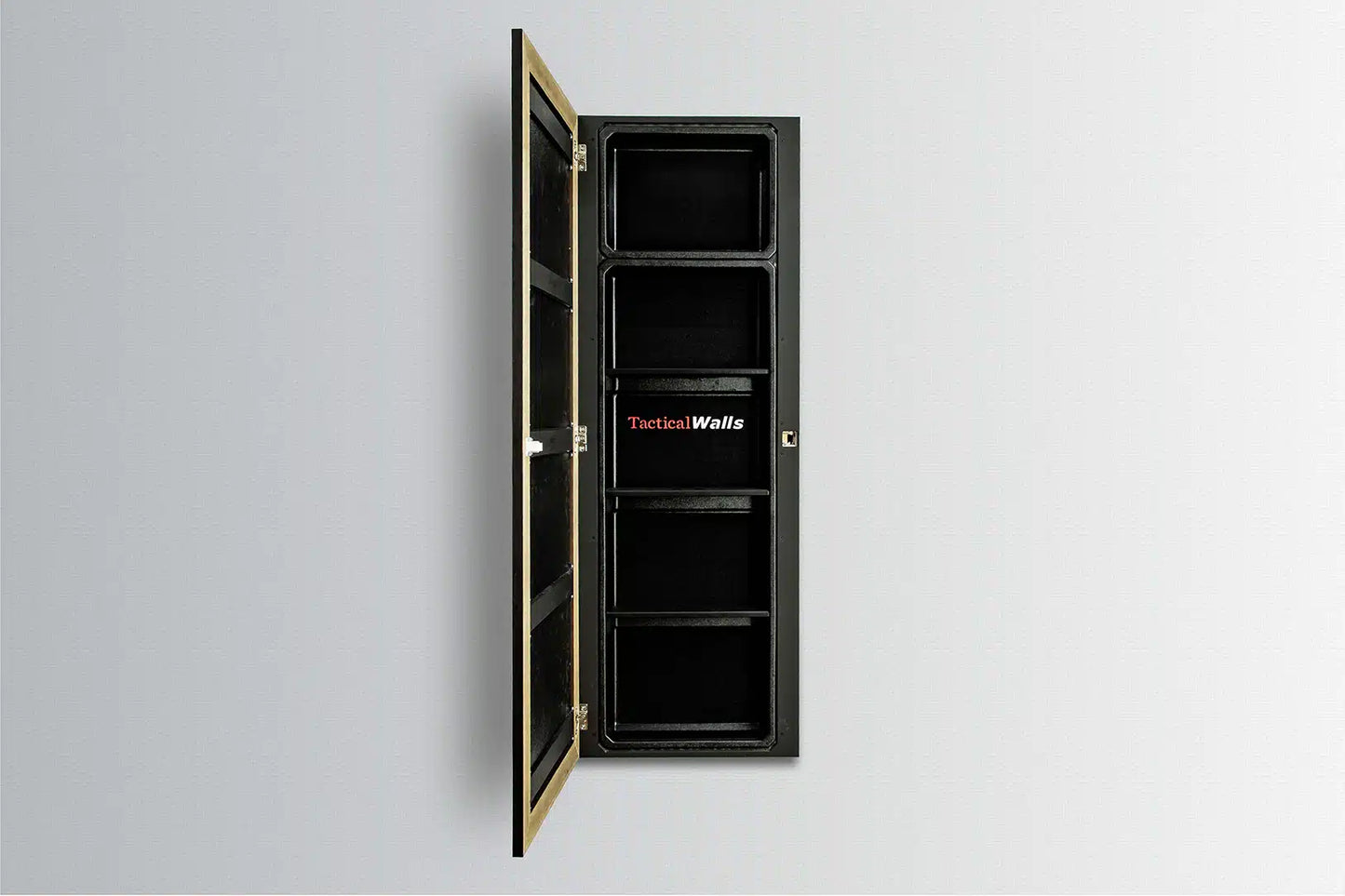 Framed Hidden Gun Mirror Secure Concealment Cabinet