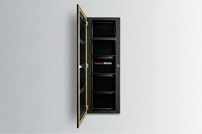 Framed Hidden Gun Mirror Secure Concealment Cabinet