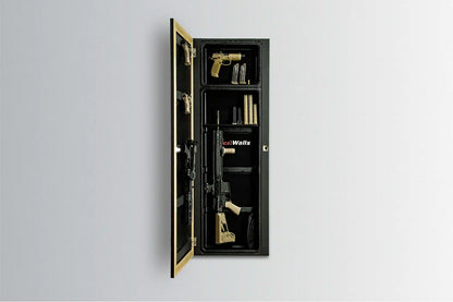 Framed Hidden Gun Mirror Secure Concealment Cabinet