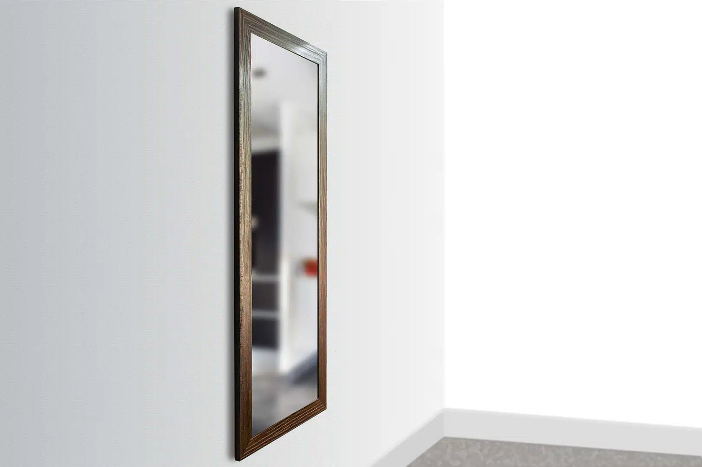 Framed Hidden Gun Mirror Secure Concealment Cabinet