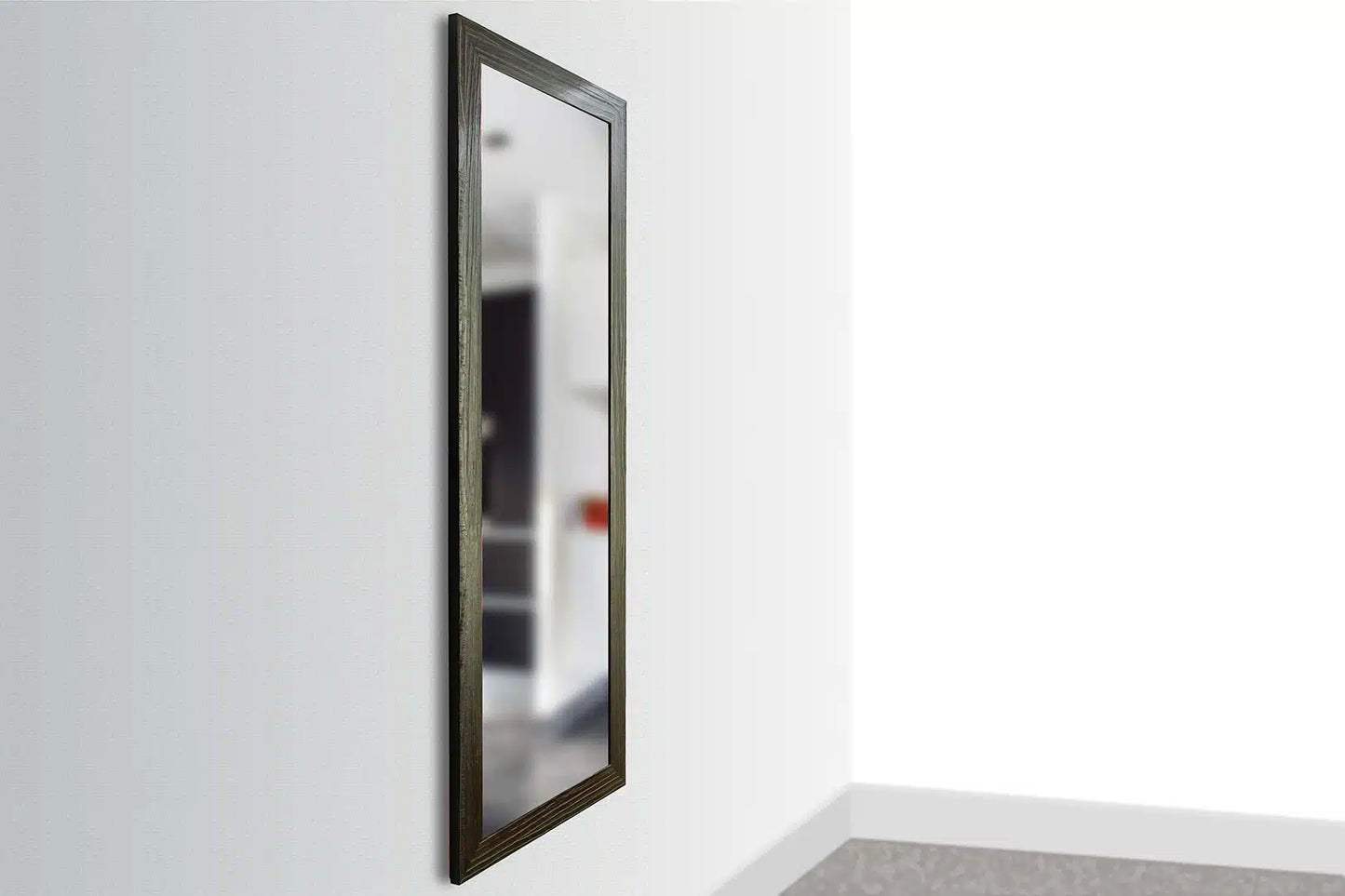 Framed Hidden Gun Mirror Secure Concealment Cabinet