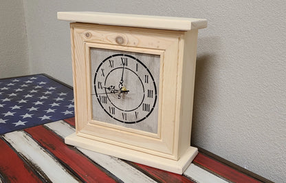 Peacemaker Wooden Hidden Gun Clock