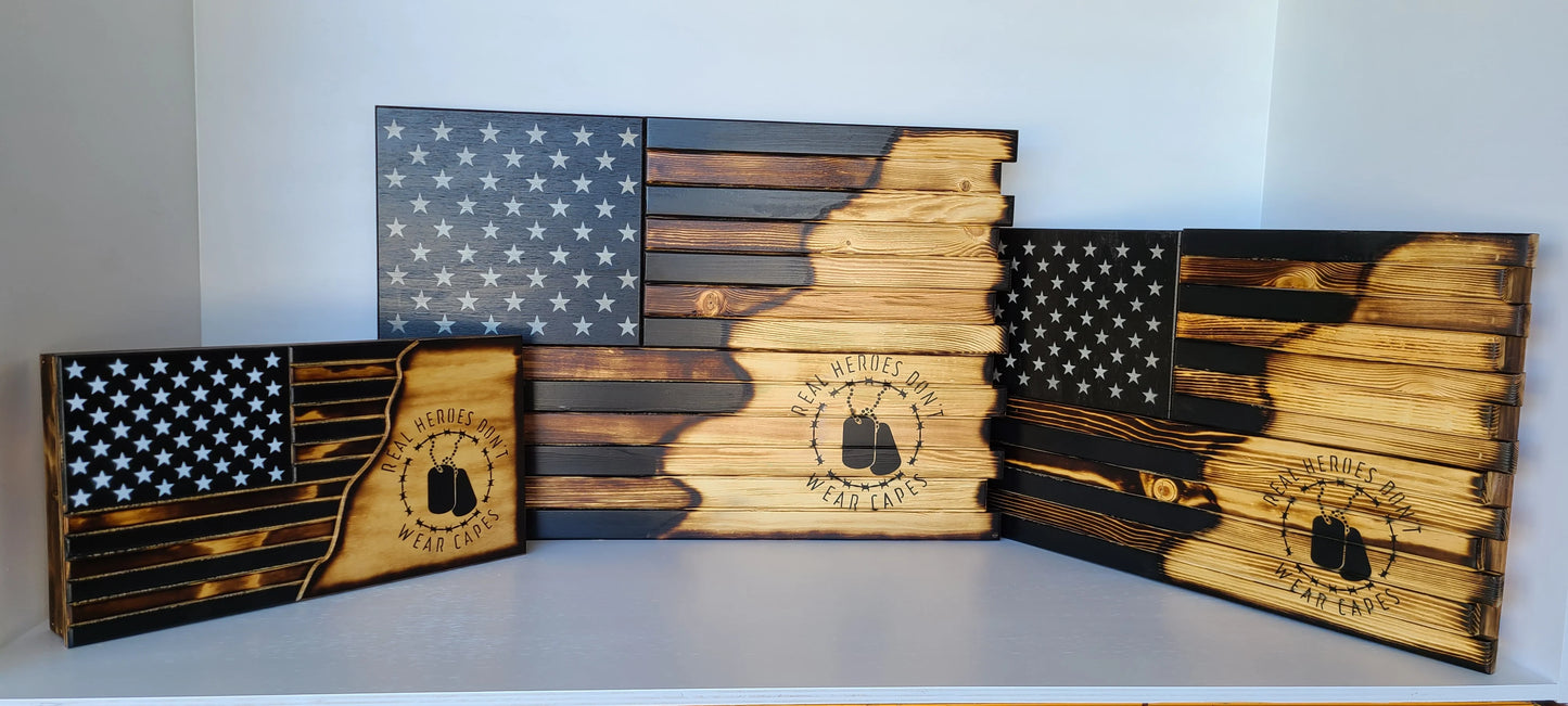 Heroes Don’t Wear Capes Flag