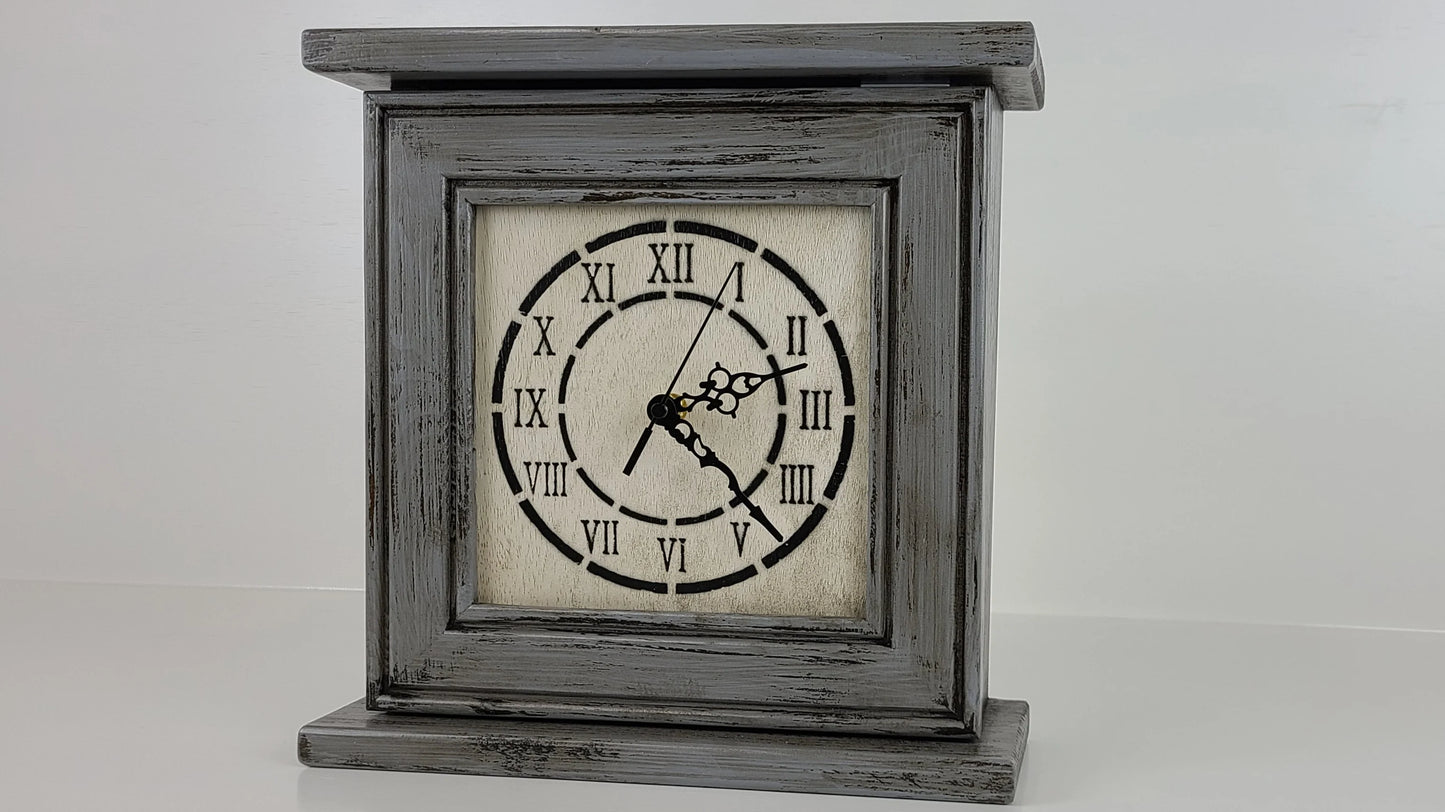 Peacemaker Wooden Hidden Gun Clock