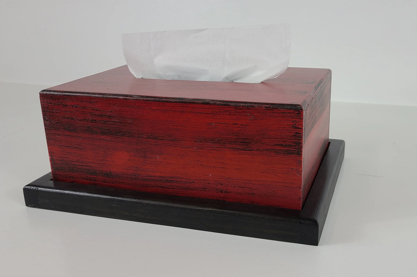 Wooden Hidden Gun Tissue Box