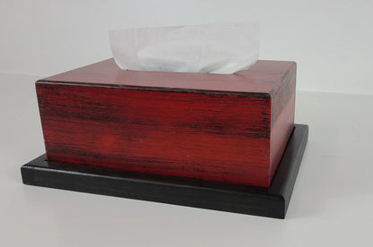 Wooden Hidden Gun Tissue Box