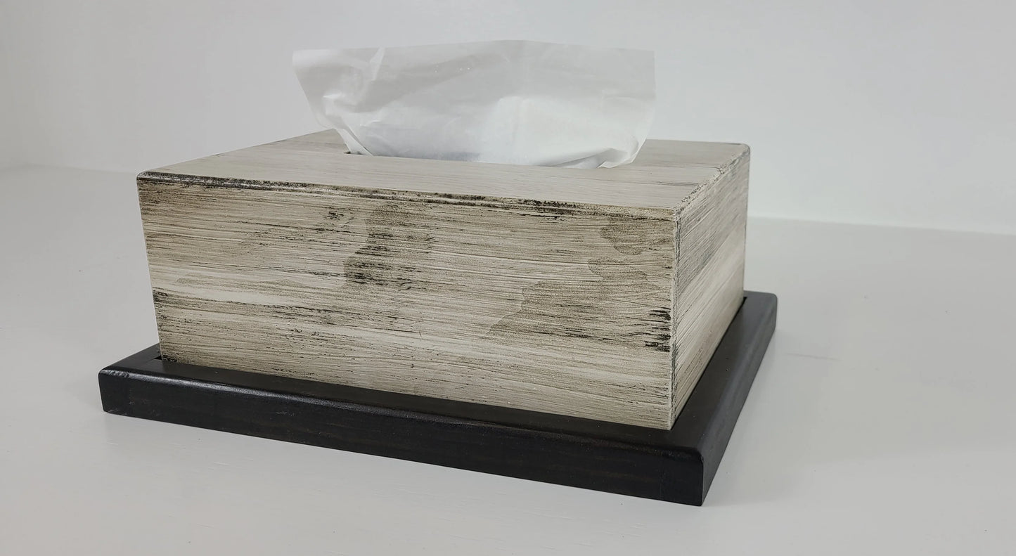 Wooden Hidden Gun Tissue Box