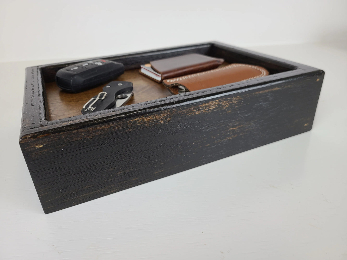 Men’s Wooden Organizer Valet Tray