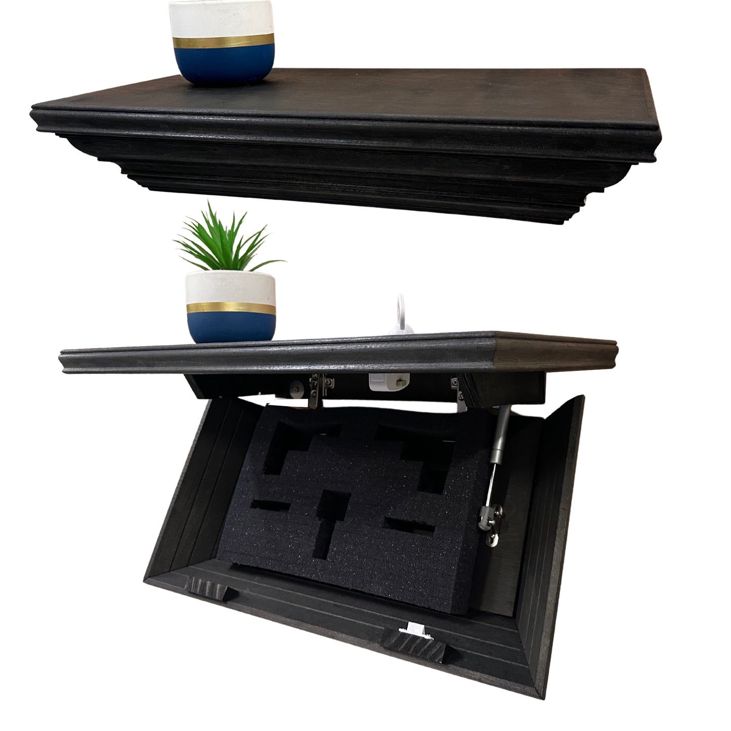 Hidden Gun Concealment Shelf Firearm Storage
