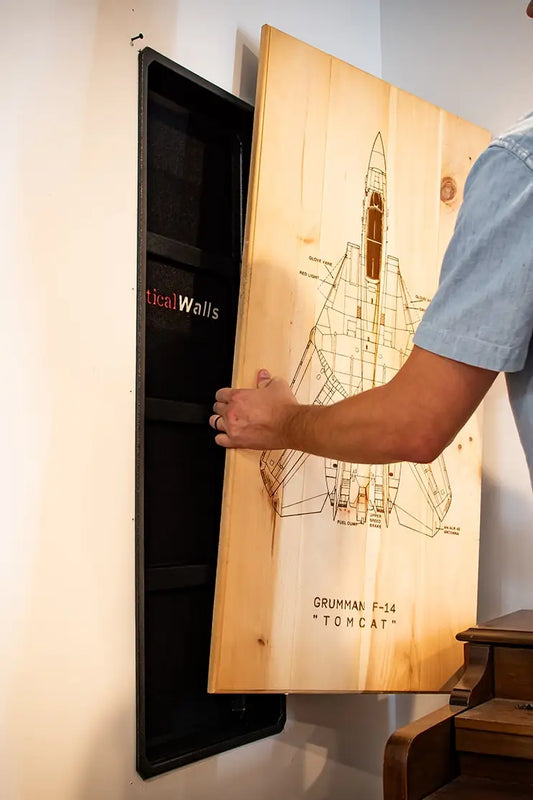 Concealment Wall Insert Gun Shelf