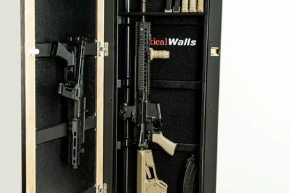 Framed Hidden Gun Mirror Secure Concealment Cabinet