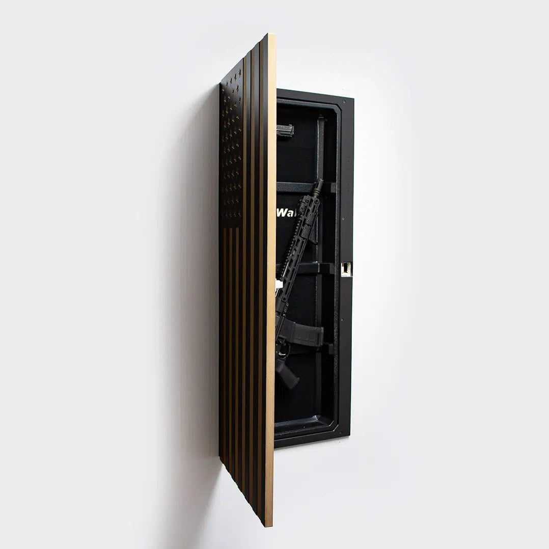 Flag Hidden Gun Compartment Slim Wall-Mount Concealment