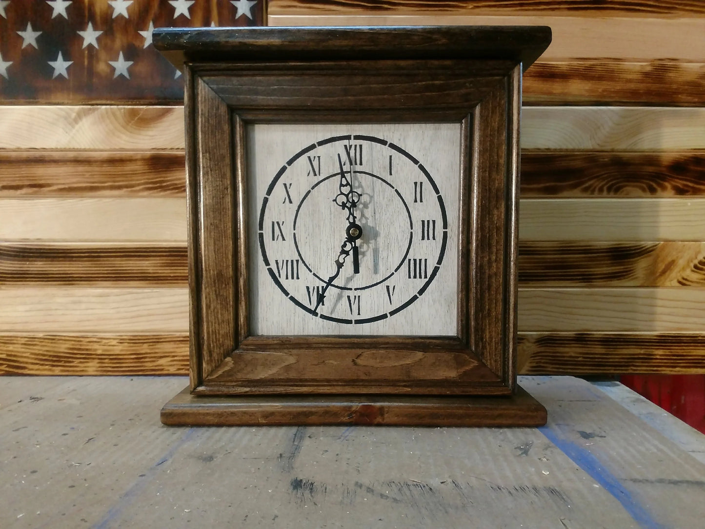 Peacemaker Wooden Hidden Gun Clock