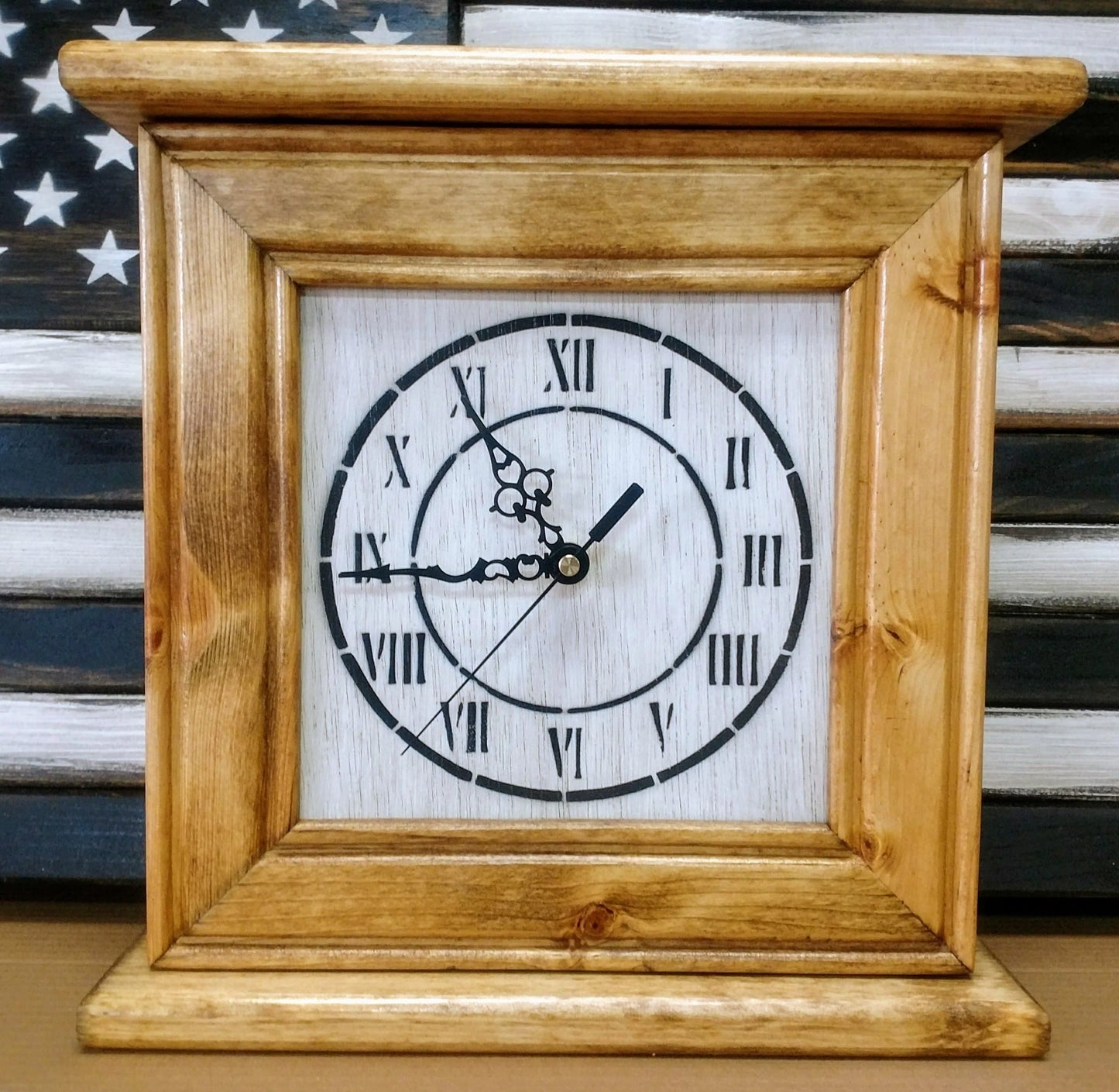 Peacemaker Wooden Hidden Gun Clock