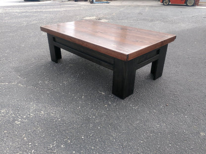 Modern Wooden Sliding Top Coffee Table