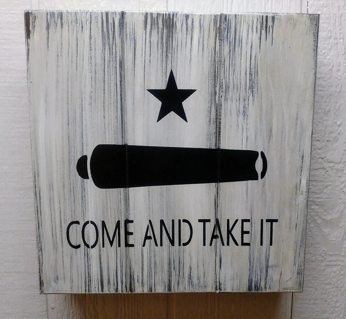 Come and Take It wall art box.