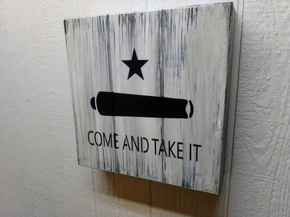 Come and Take It wall art box.