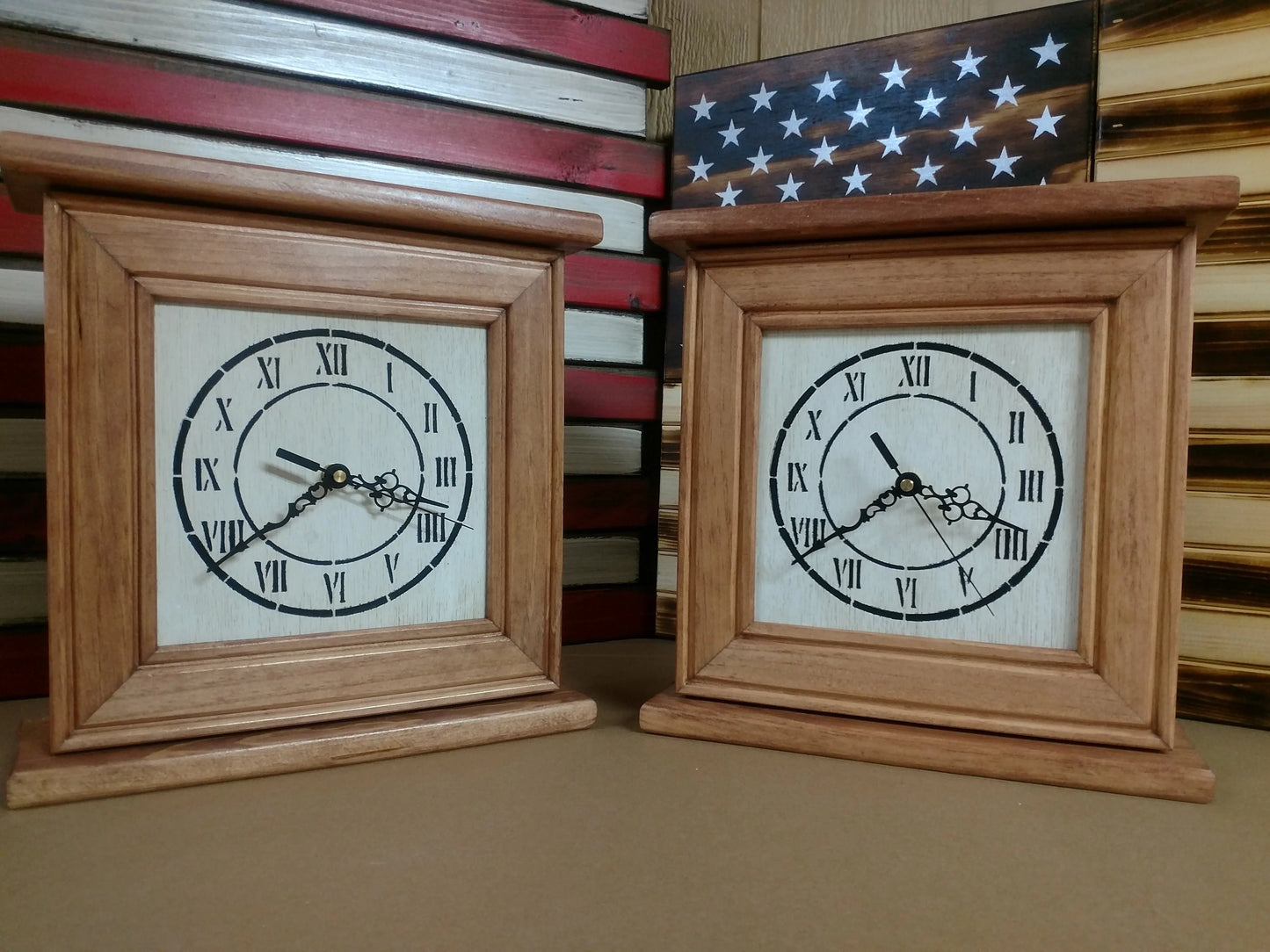 Peacemaker Wooden Hidden Gun Clock