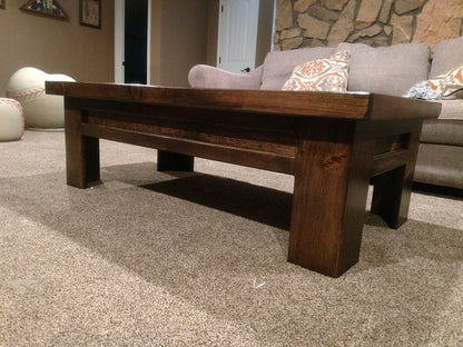 Rustic American Flag Gun Storage Coffee Table