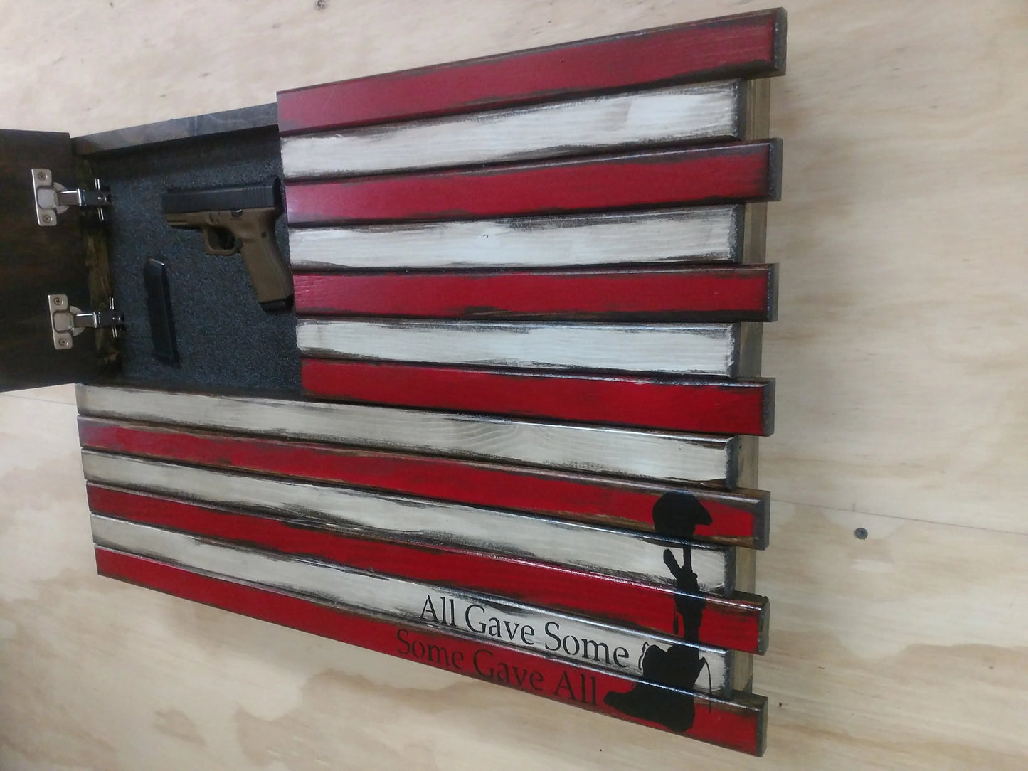 Small American Flag Hidden Safe
