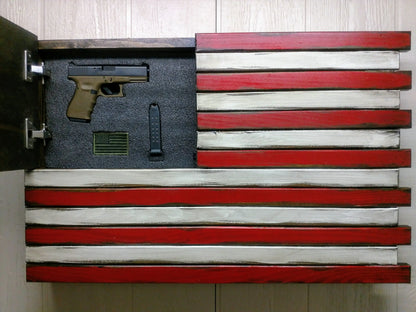 Small American Flag Hidden Safe