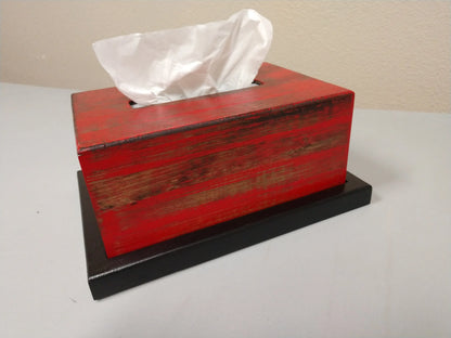Wooden Hidden Gun Tissue Box