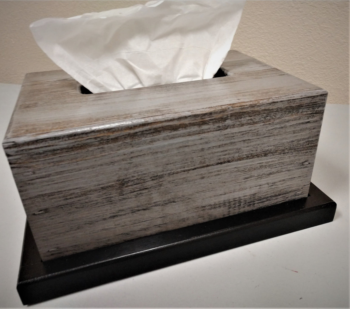 Wooden Hidden Gun Tissue Box