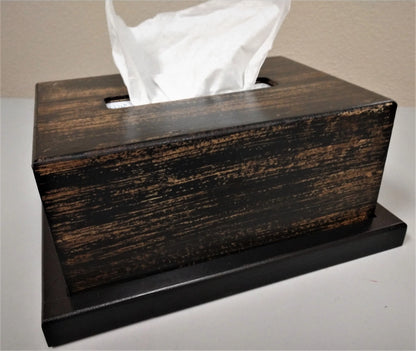 Wooden Hidden Gun Tissue Box