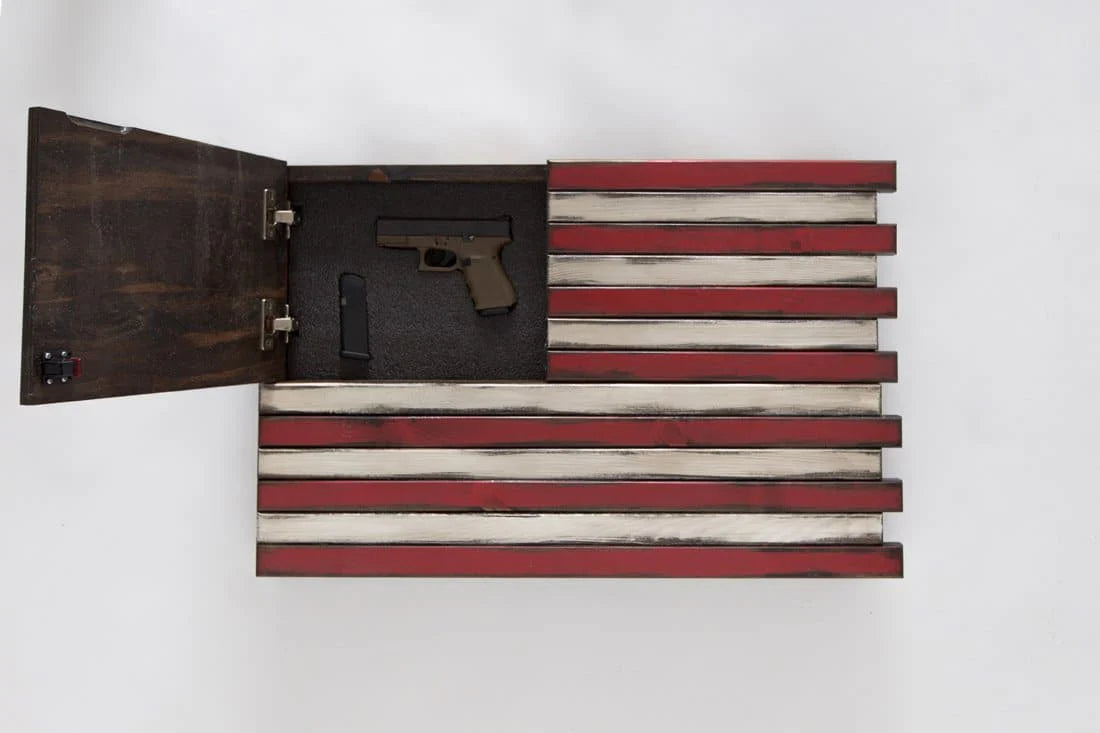 Small American Flag Hidden Safe