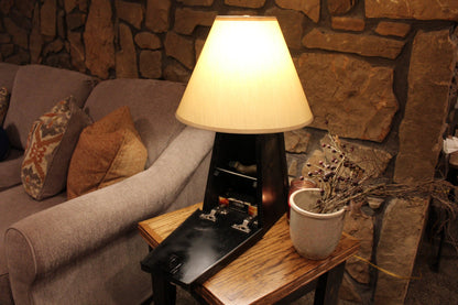 Wooden Hidden Gun Storage Lamp