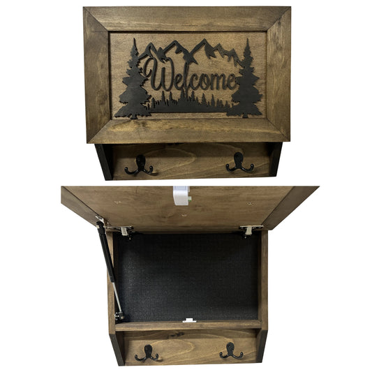 Rustic Mountain Hidden Gun Safe