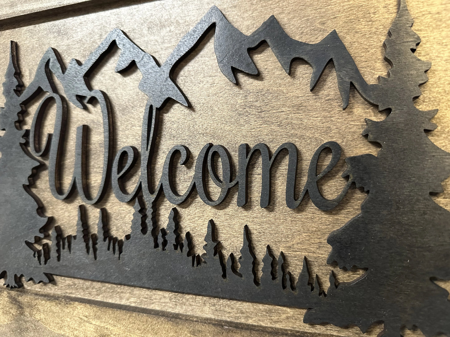 Rustic Mountain Hidden Gun Safe