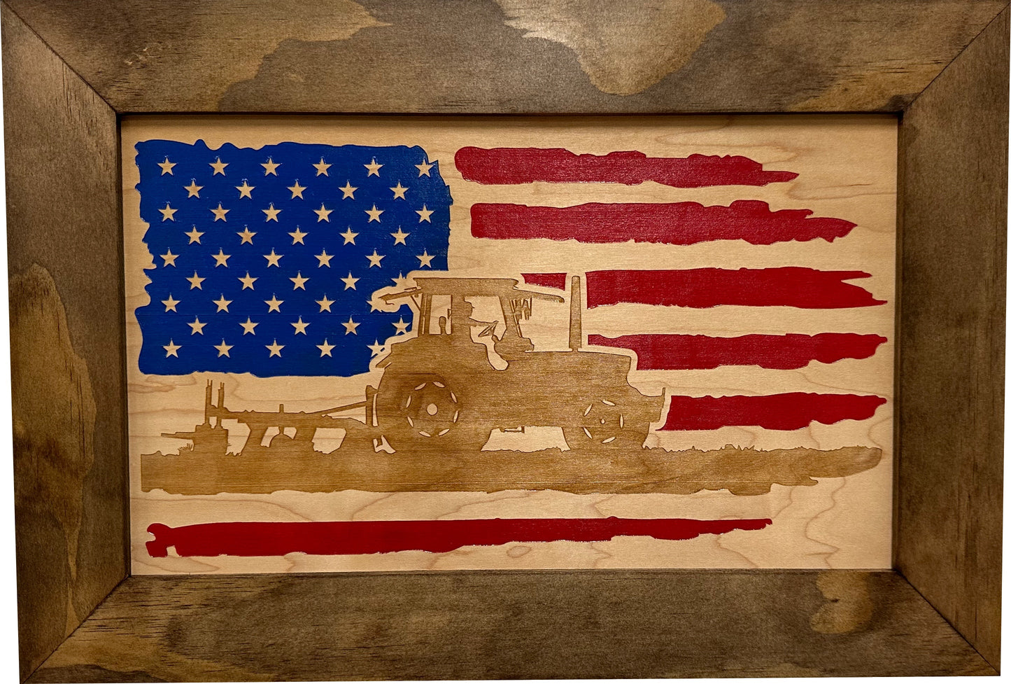 Farmer Patriotic Flag Gun Cabinet Firearm Storage