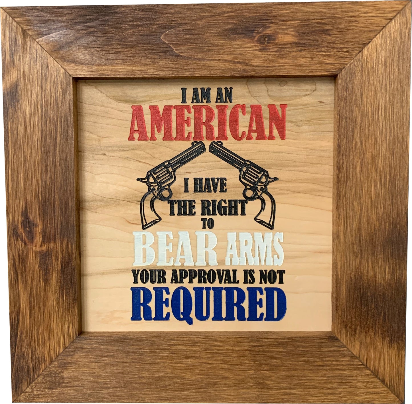 2nd Amendment Wall Decor Firearm Storage
