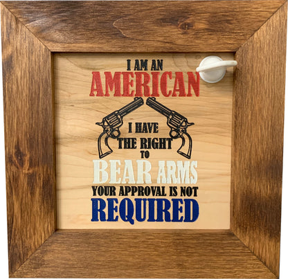 2nd Amendment Wall Decor Firearm Storage