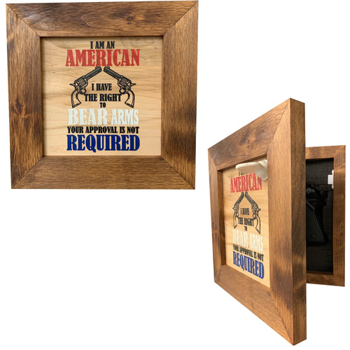 2nd Amendment Wall Decor Firearm Storage