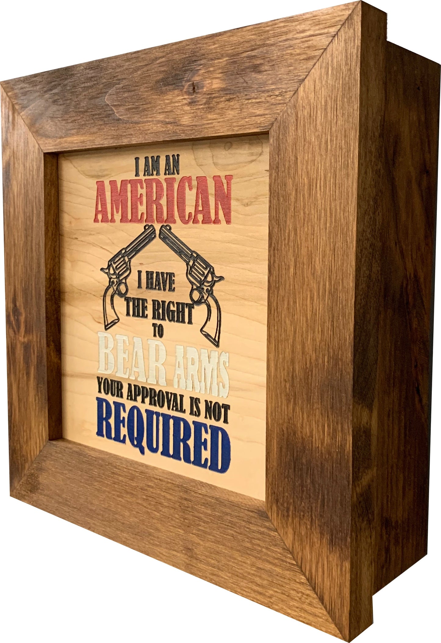 2nd Amendment Wall Decor Firearm Storage