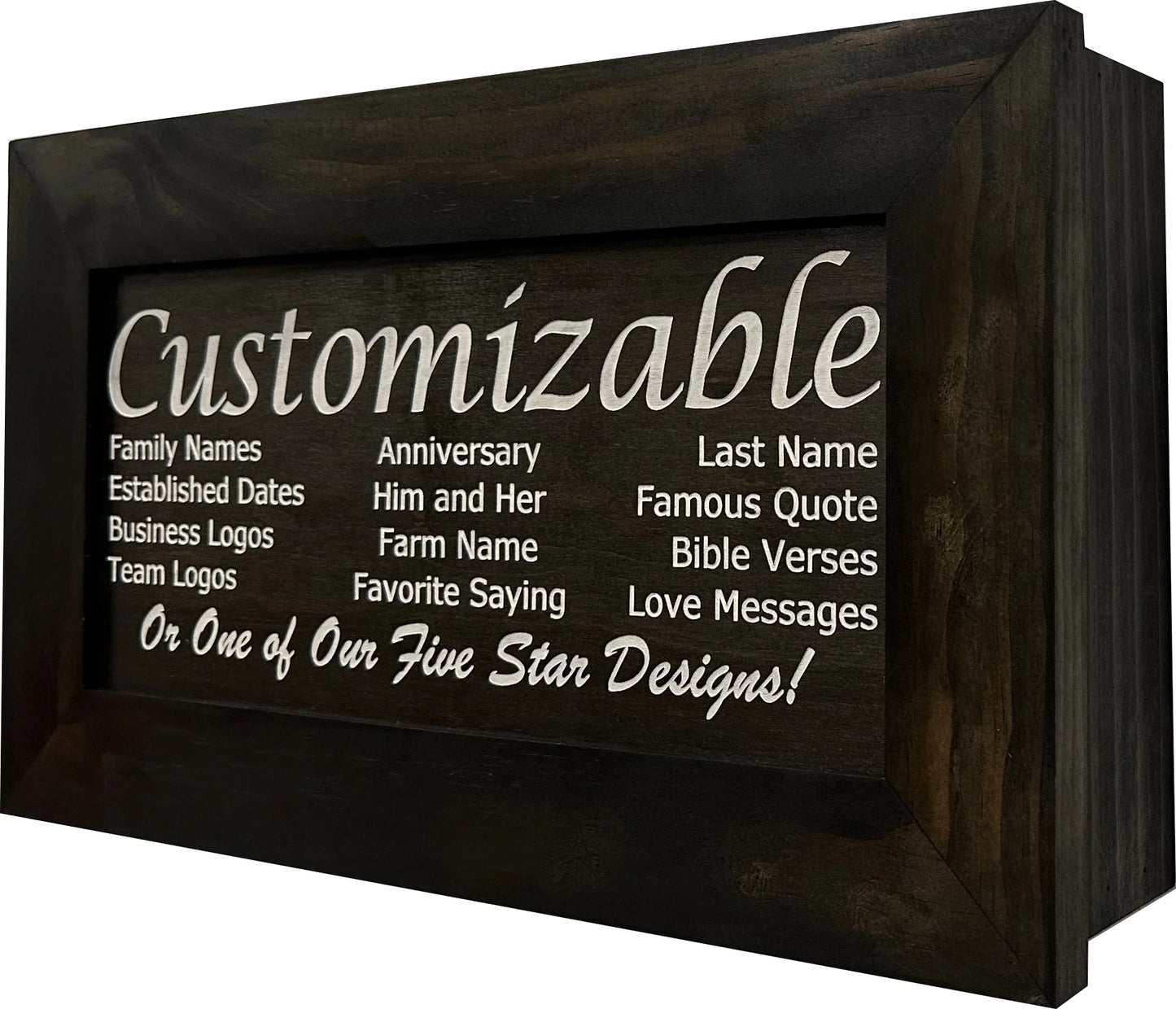 Black Decorative Gun Safe Cabinet