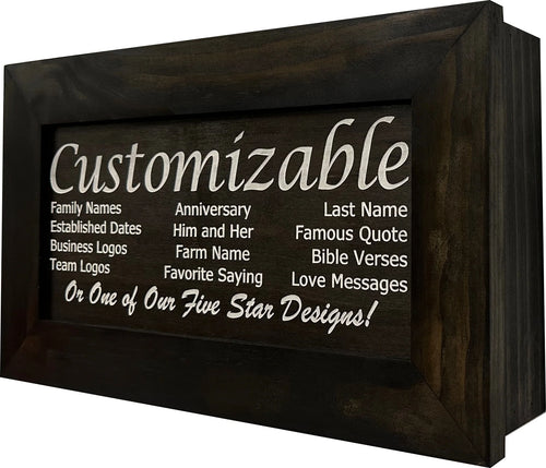 Black Decorative Gun Safe Cabinet