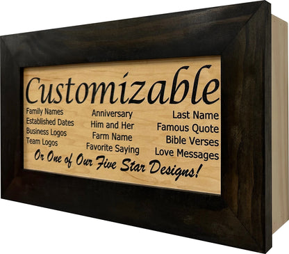 Black Natural Hidden Gun Safe