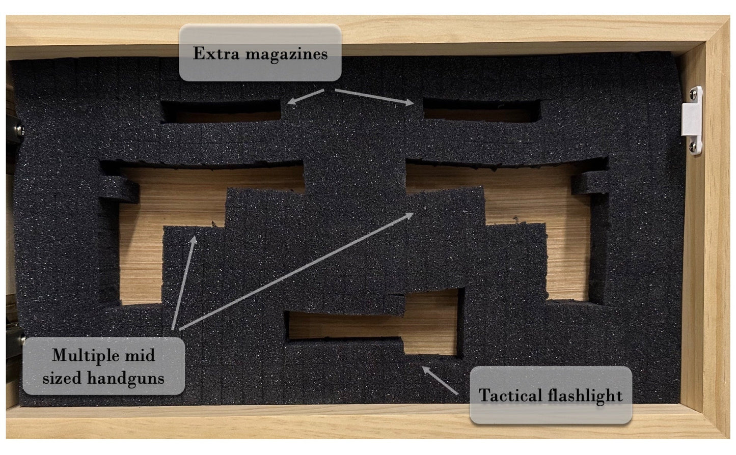 Patriotic Wall-Mounted Gun Cabinet Firearm Storage