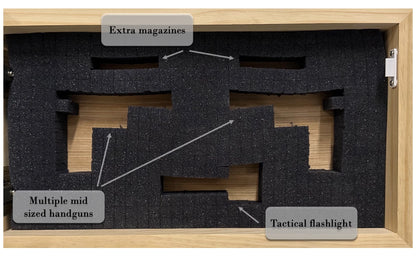 Gray Decorative Hidden Gun Safe