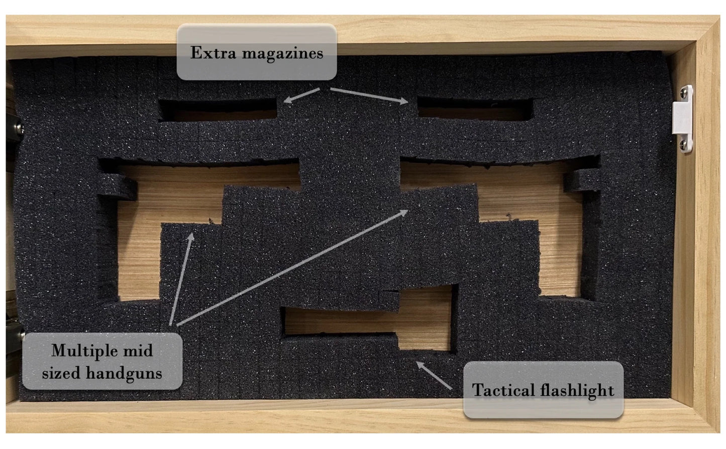 Ebony Natural Hidden Gun Safe