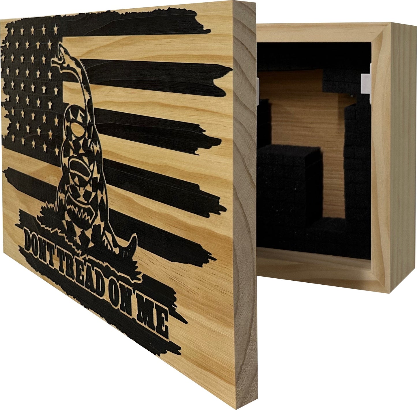 Patriotic Wall-Mounted Gun Cabinet Firearm Storage