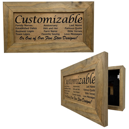 Ebony Decorative Gun Safe Cabinet