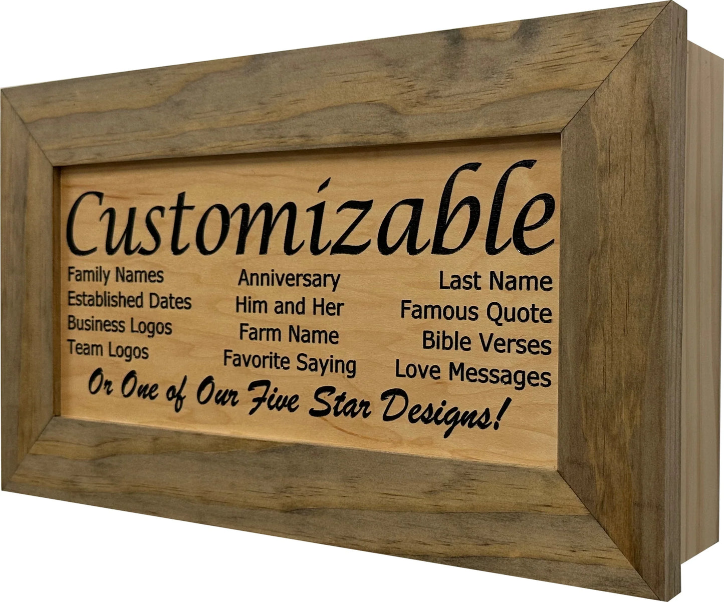 Ebony Natural Hidden Gun Safe