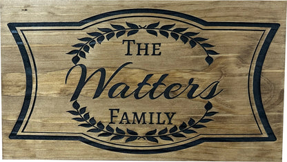 Custom Family Name Gun Cabinet