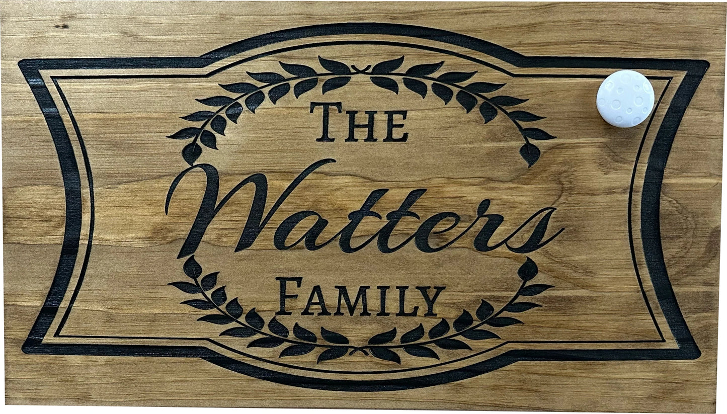 Custom Family Name Gun Cabinet